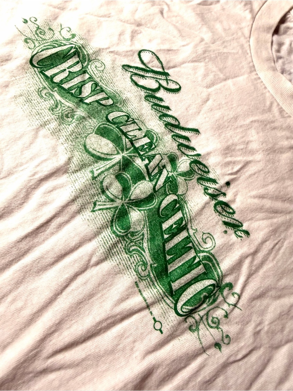 Vintage 2000 Budweiser Crisp Clean Exciting T Shirt Hanes Heavyweight XXL